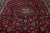 Textile Vintage Mashad Persian Wool Rug in Red With Rossette Motif For Sale - Image 7 of 8