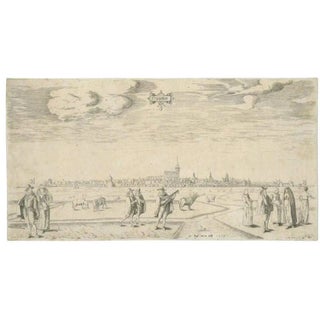 City of Franeker in the Netherlands, 1598, Paper For Sale