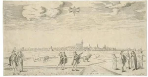 City of Franeker in the Netherlands, 1598, Paper
