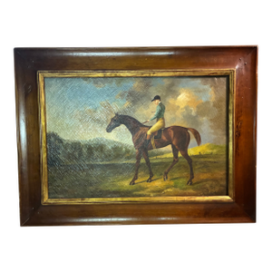 19th Century Eng Equestrian Portrait, Painting