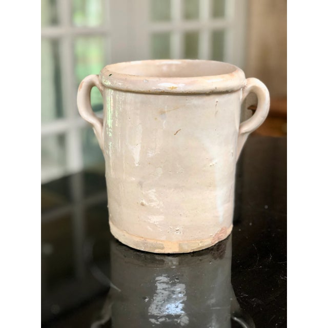 Highly sought after 1900s northern Italian glazed confit pot originally used for storing olives or duck fat. Hand turned...