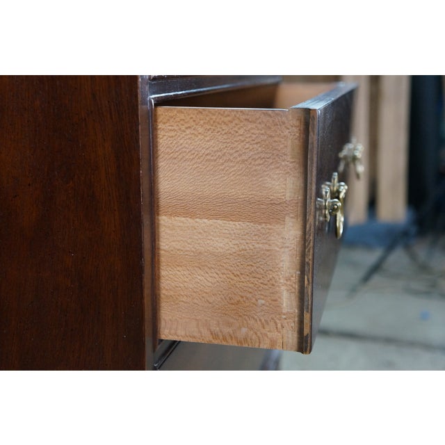 Henredon 18th C. Chippendale Style Mahogany Semainier Chest Lingerie Dresser 59" For Sale - Image 16 of 18