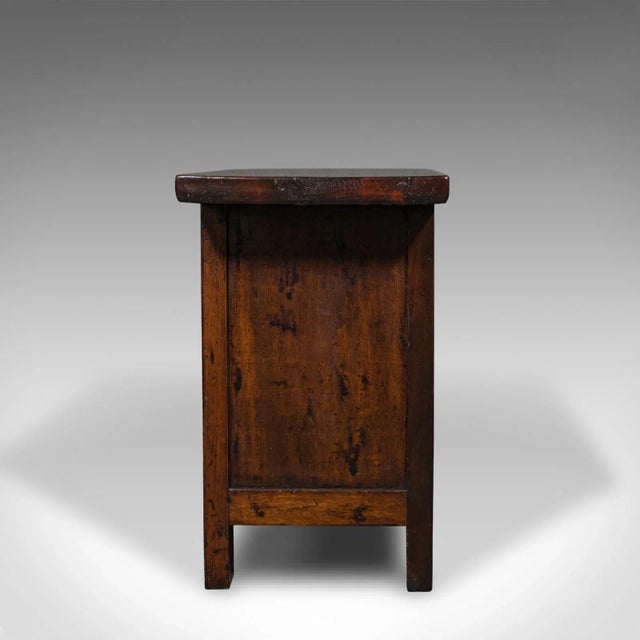 1960s Vintage Oriental Chinese Elm Country House Sideboard For Sale - Image 4 of 13