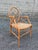 Vintage McGuire Style Faux Bamboo Rattan Spider Web Design Cracked Ice Caned Seat Armchair For Sale - Image 10 of 17