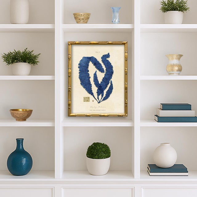 This is print (four) from our "Vintage Seaweed" series in blue. Please note there are 4 images in this series, see our...