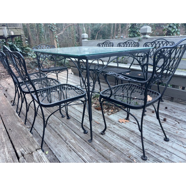 1930s Early Salterini Iron Patio Table Base, Attributed For Sale In Atlanta - Image 6 of 11