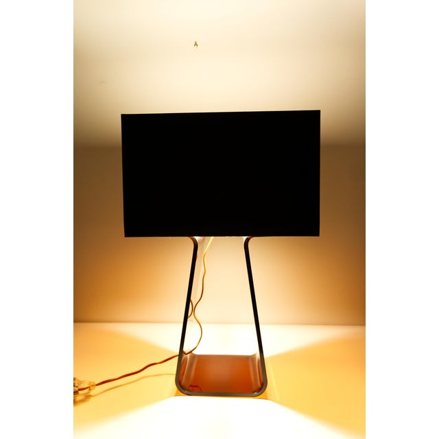 Tube Top Acrylic Table Lamp in Brown by Peter Stathis for Pablo Designs For Sale In Louisville - Image 6 of 9