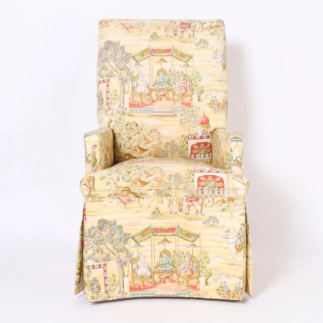 English Set of Ten Upholstered Dining Chairs For Sale - Image 3 of 11