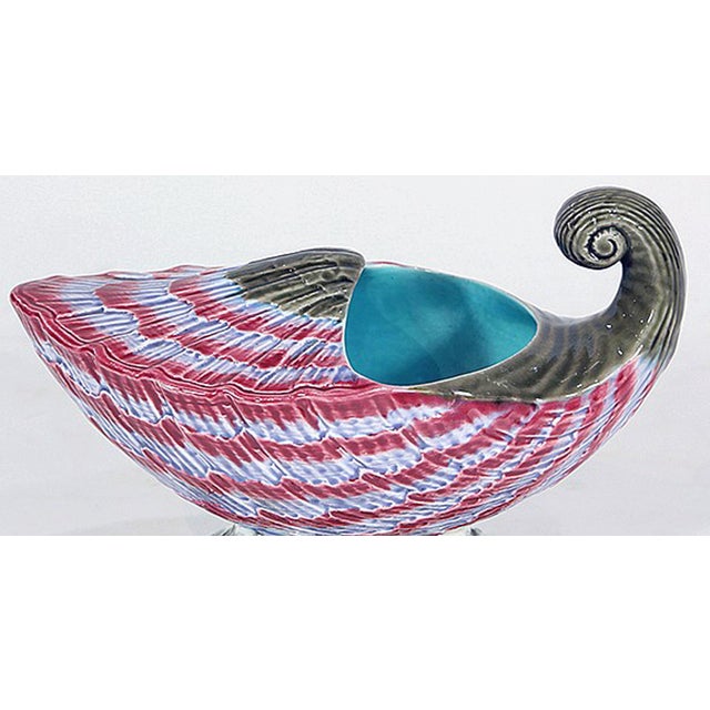 Late 19th Century Wedgwood Majolica Nautilus Shell Spoon Warmer, Circa 1879 For Sale - Image 5 of 7