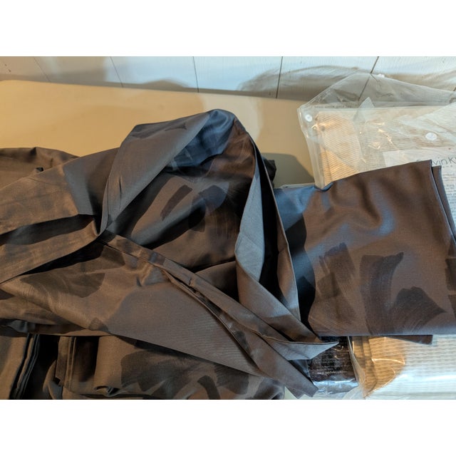 Yves Saint Laurent Pom.Pom Duvet Shams Calvin Klein Fitted Sheet Dust Ruffle Set Discontinued For Sale - Image 14 of 15