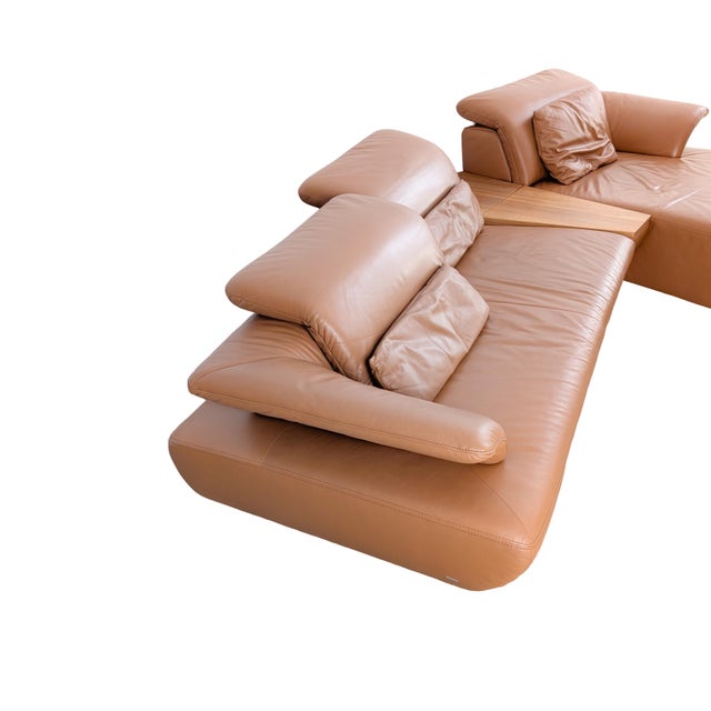 Orange Avanti Sofa in Cognac Aniline Leather from Koinor For Sale - Image 8 of 12