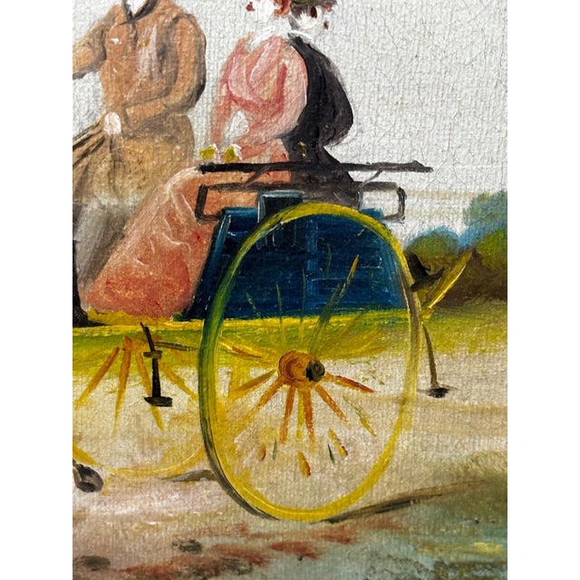 1908 Philip H. Rideout British Edwardian Coaching Scene Going to Fair Oil Painting For Sale - Image 15 of 18