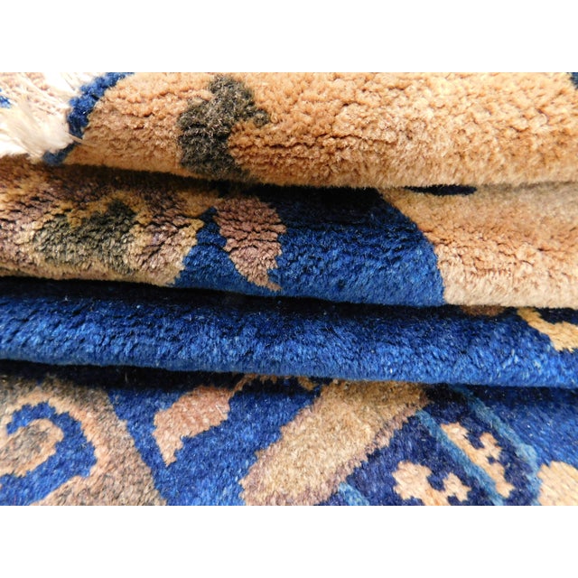 Handmade Antique Chinese Woolen Rug. 4'1"x 6'5" For Sale - Image 12 of 18