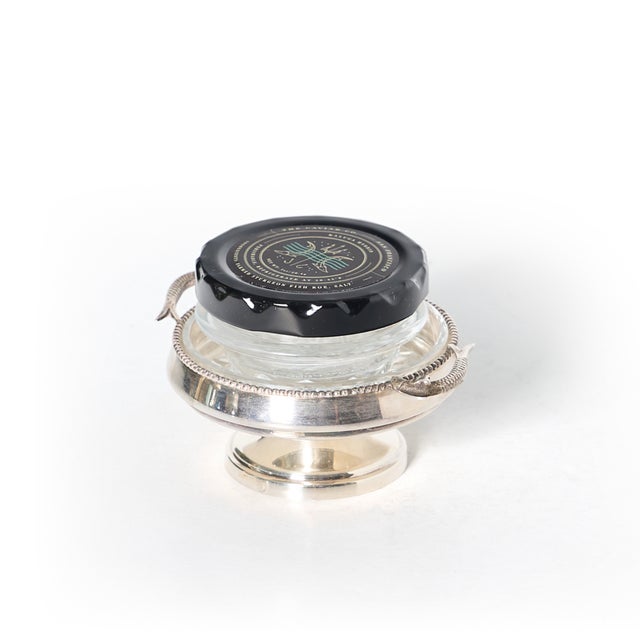 Found in during a recent trip to Paris this caviar server is just right for a serving for one. Dimensions: Dia 2.75 (3.75...