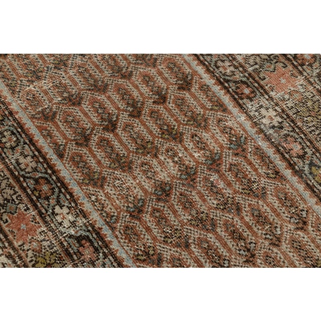 19th Century Antique Malayer Wool Runner Rug With Repeating Boteh Motif For Sale - Image 4 of 10