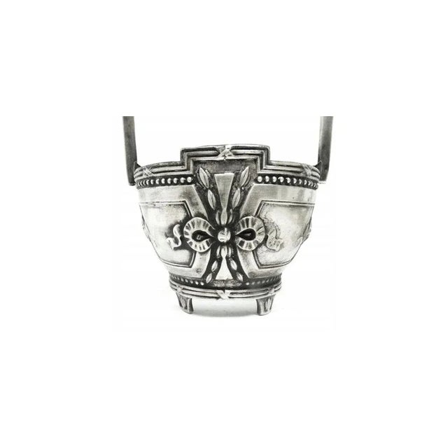Art Nouveau French Silver Sugar Bowl, 1890s For Sale - Image 6 of 7
