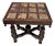 Vintage Spanish Colonial Revival Tile-Top Side Table With Turned Spool Leg For Sale