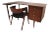 Arne Vodder Styled Mid Century Desk With Allan Gould Chair For Sale