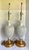 White Mid 20th Century Hollywood Regency White Porcelain Lattice Urn Lamps With Gilt Bases - a Pair For Sale - Image 8 of 11