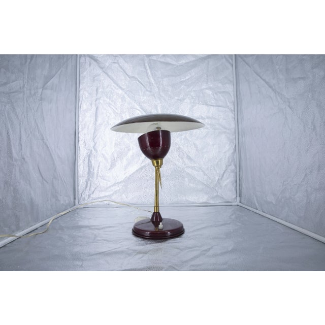 Oscar Torlasco Italian Desk Table Lamp Design by Oscar Torlasco for Lumen Milano, 1950s For Sale - Image 4 of 9