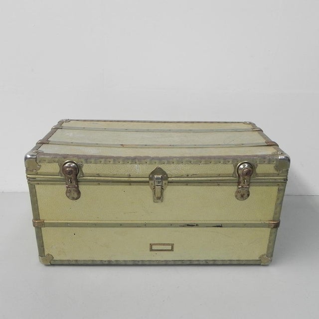 Metal Vintage Aluminum Clad Chest, 1950s For Sale - Image 7 of 18