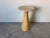 Vintage Organic Modern Minimalist Italian Travertine Pedestal Side Table/ Sold For Sale - Image 10 of 12