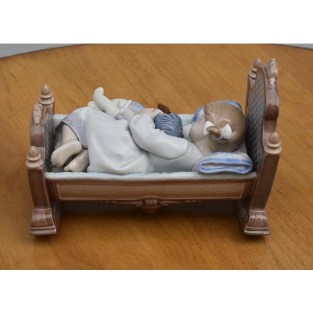 Lladro Porcelain Figurine #5717 Rock a Bye Baby Vintage Retired For Sale - Image 14 of 16