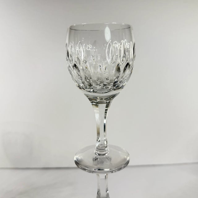 Glass Vintage 1980s Heavy Cut Crystal Port Glasses – Set of 8 For Sale - Image 7 of 7