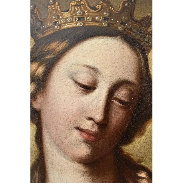 Religious Artist, Saint Catherine, 1600s, Oil on Canvas For Sale - Image 7 of 10