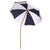 Gallo 6.5 Ft Beach Fringed Umbrella, Navy Cabana Stripe For Sale In Philadelphia - Image 6 of 8