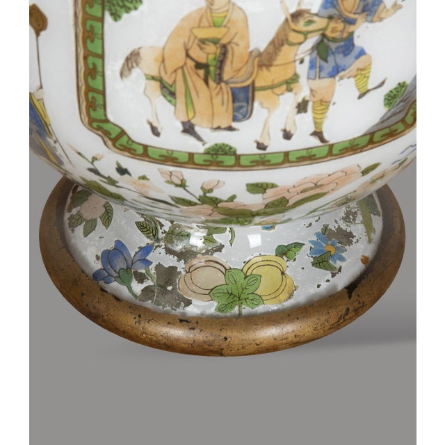 Antique English Decalcomania Vases, 1840, Set of 2 For Sale - Image 6 of 16