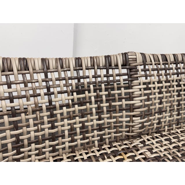 Frontgate Isola Woven Teak Sofa, Outdoor For Sale - Image 10 of 12