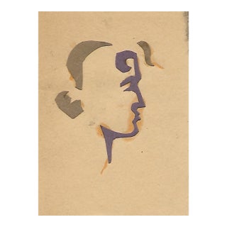 1950s Marianna Van Rossen Hoogendyk Silhouette Portrait For Sale