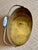 Traditional Vintage Dresher Copper and Brass Oval Bucket or Cache Pot With Blue and White Handle For Sale - Image 3 of 9