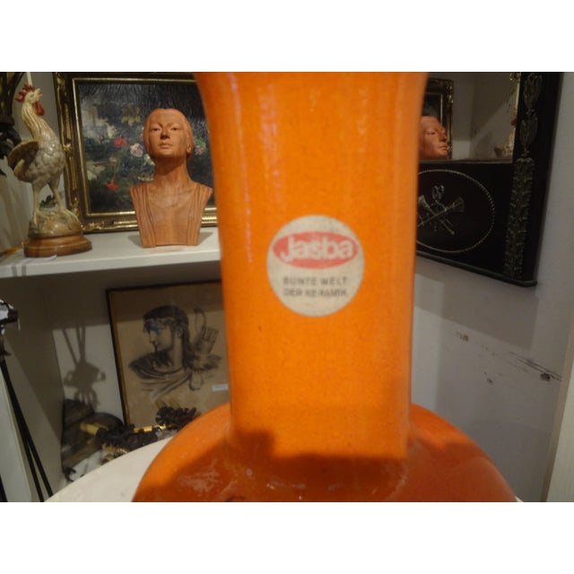 Ceramic West German Glazed Ceramic Vase by Jasba For Sale - Image 7 of 10