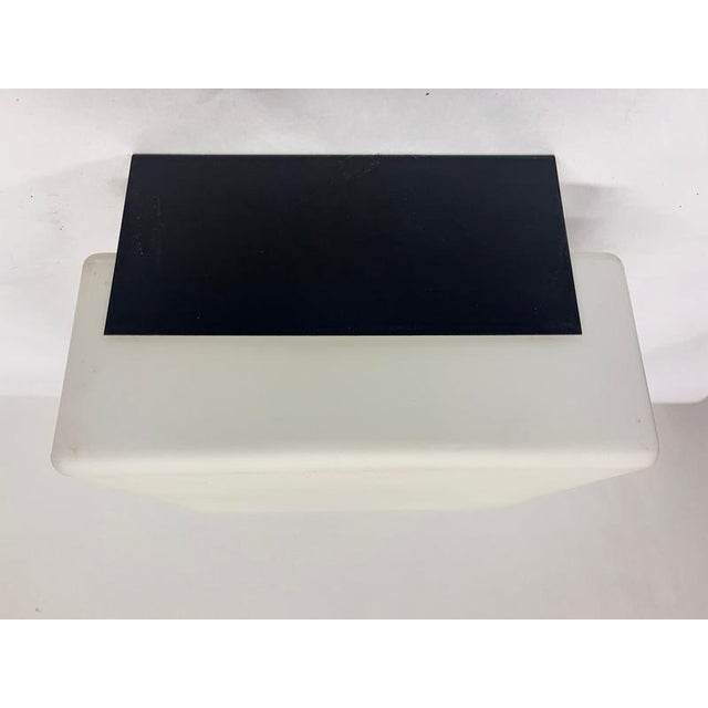 Gold Mid-Century Flush Mounts in Glass and Metal, Czechoslovakia, 1970s, Set of 2 For Sale - Image 8 of 9