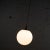 1960s Mid Century Modern Large Globe Pendant Light Blown Milk Glass by Lite Trend of La Palma Ca For Sale - Image 6 of 12