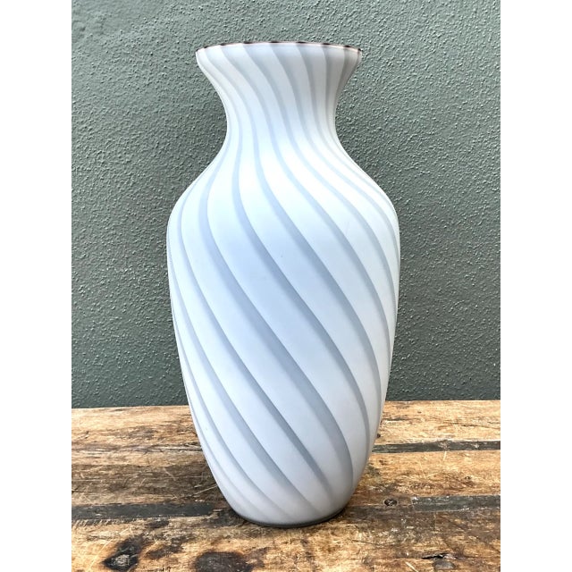 Vintage Archimede Seguso Murano Glass Vase For Sale - Image 10 of 12