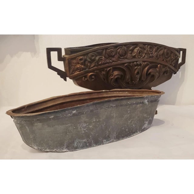 Early 20th Century 1920s Bronze Candle and Center Piece Set - Set of 3 For Sale - Image 5 of 10