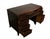 Brown Early 20th-Century Mahogany Nine-Drawer Pedestal Desk With Decorative Inlay For Sale - Image 8 of 8