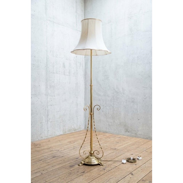 P087 this exceptionally stylish arts & crafts standard lamp (c. 1900) perfectly embodies the craftsmanship and functional...