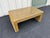Vintage Coastal Woven Rattan Rectangular Coffee Table With Glass Top For Sale - Image 9 of 12