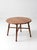 Brown Vintage Round Wood Coffee Table With Turned Legs For Sale - Image 8 of 15