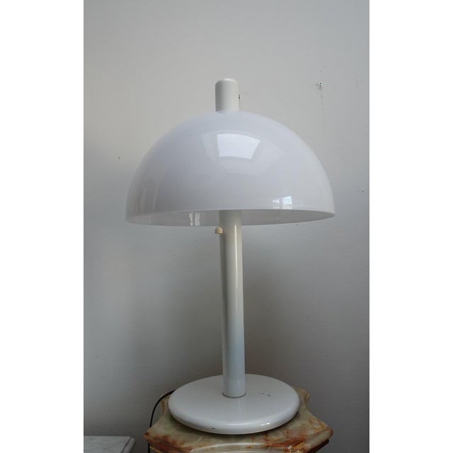 Large Dutch Space Age Acrylic and Metal Table Lamp, 1970s For Sale - Image 4 of 11