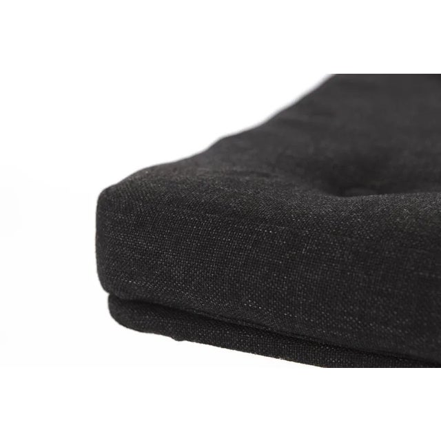 Ottoman from the midcentury. Unknown producer. Production period approx. 1960s-1970s. Metal frame and textile seat. Newly...