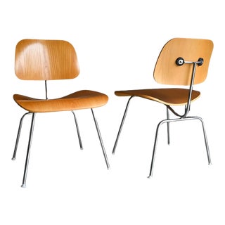 Pair of Charles Eames for Herman Miller Dcm Chairs, 2004 For Sale