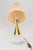 Glass and Brass Table Lamp with Fabric Shade, Vienna, Austria, 1950s For Sale - Image 4 of 14