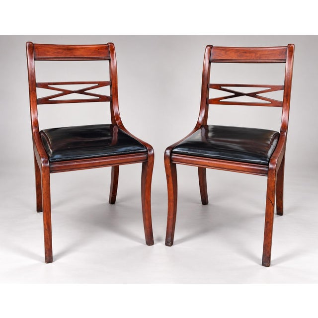 Brown Regency Side Chairs Circa 1820 For Sale - Image 8 of 8