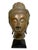 Thai Bronze Buddha Head Statue Vintage Ayutthaya Style Bust Sculpture Decor For Sale - Image 18 of 18