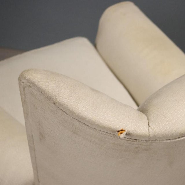 Vintage Bergère Lounge Chair in Beech and Fabric, 1950s For Sale - Image 11 of 13